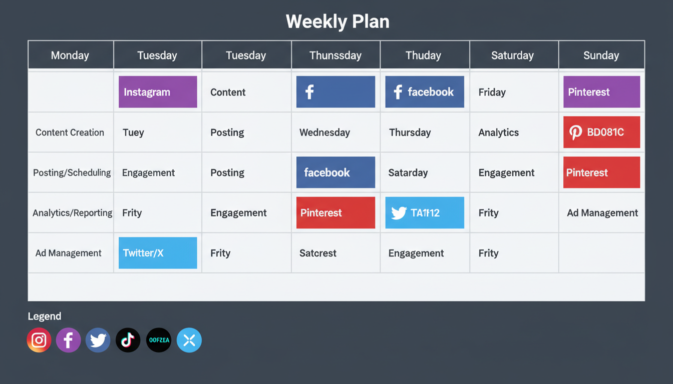 Content planning workflow for Social Commerce across multiple platforms