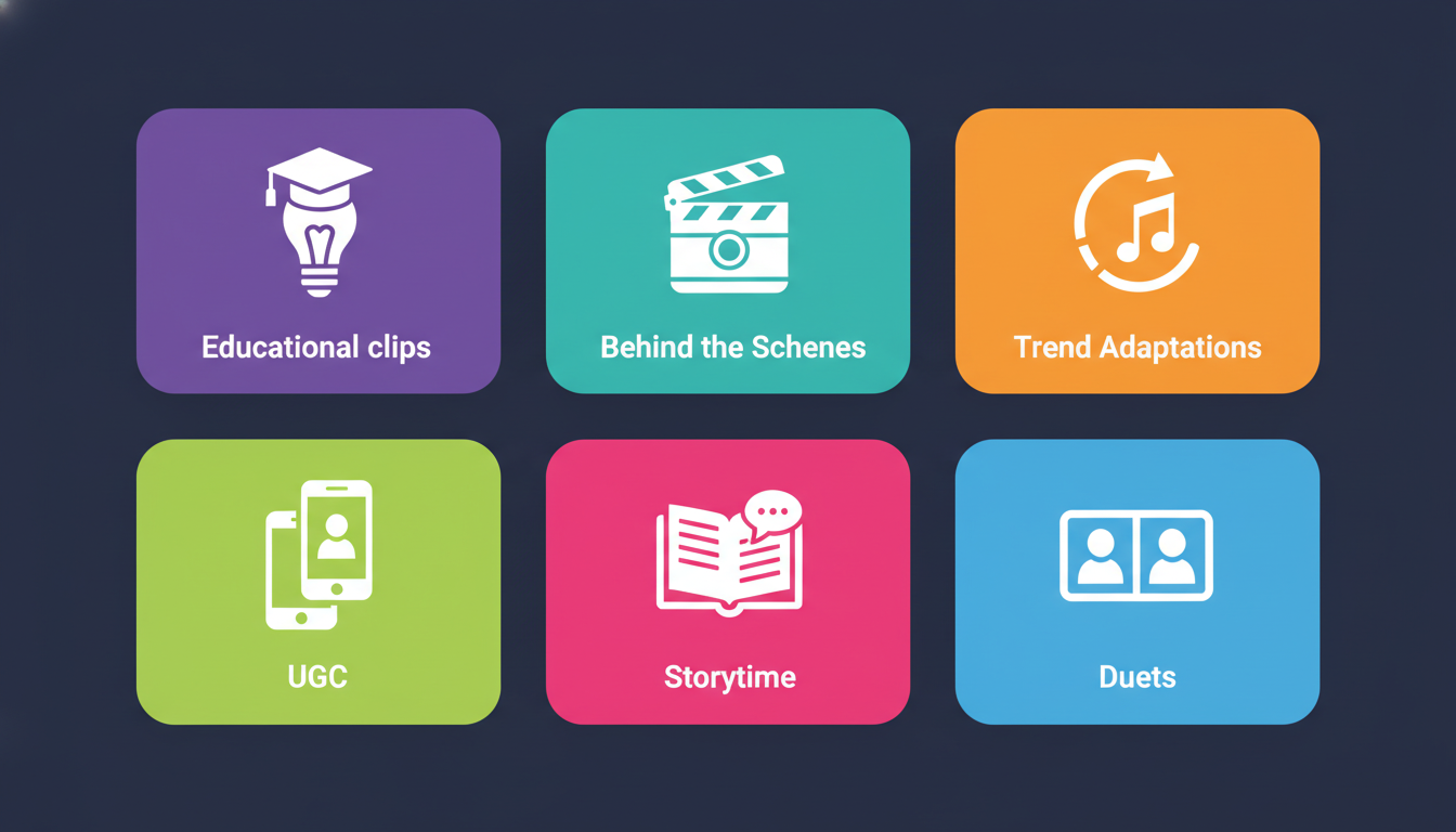 أنواع محتوى تيك توك الأفضل أداءً لاستراتيجيات التسويق