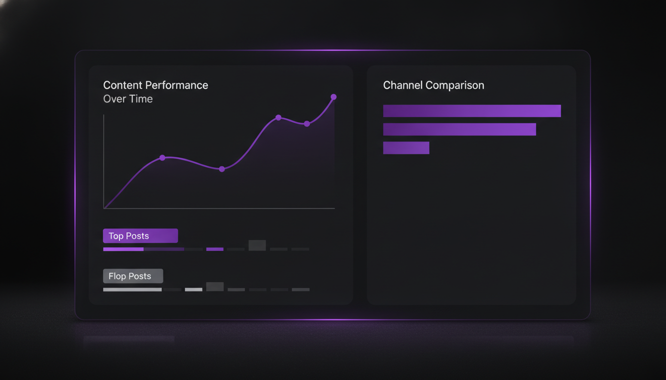 Data-driven content optimization tools overview showing analytics and scheduling platforms