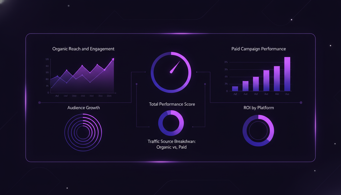 Automatisierte Balance zwischen organic und paid social media mit KI Tools