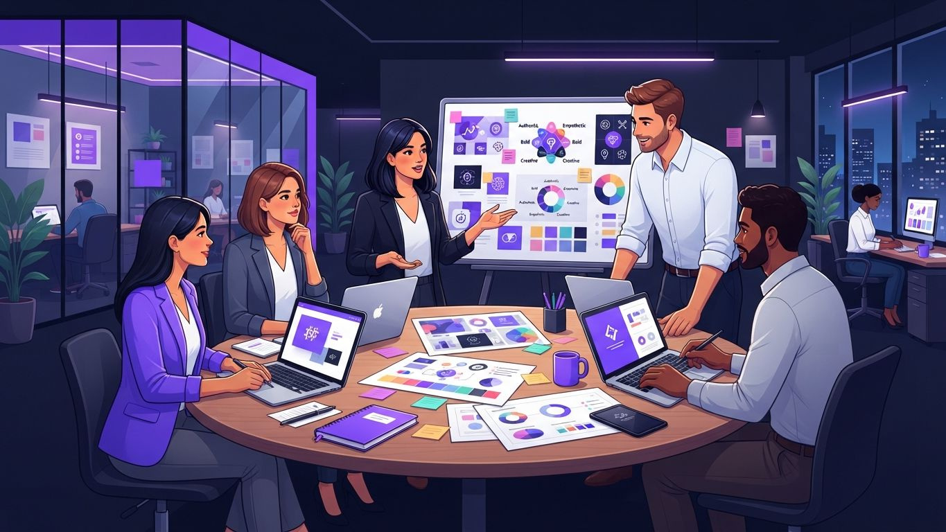 Team entwickelt Tonfall Richtlinien für Social Media Branding Tipps