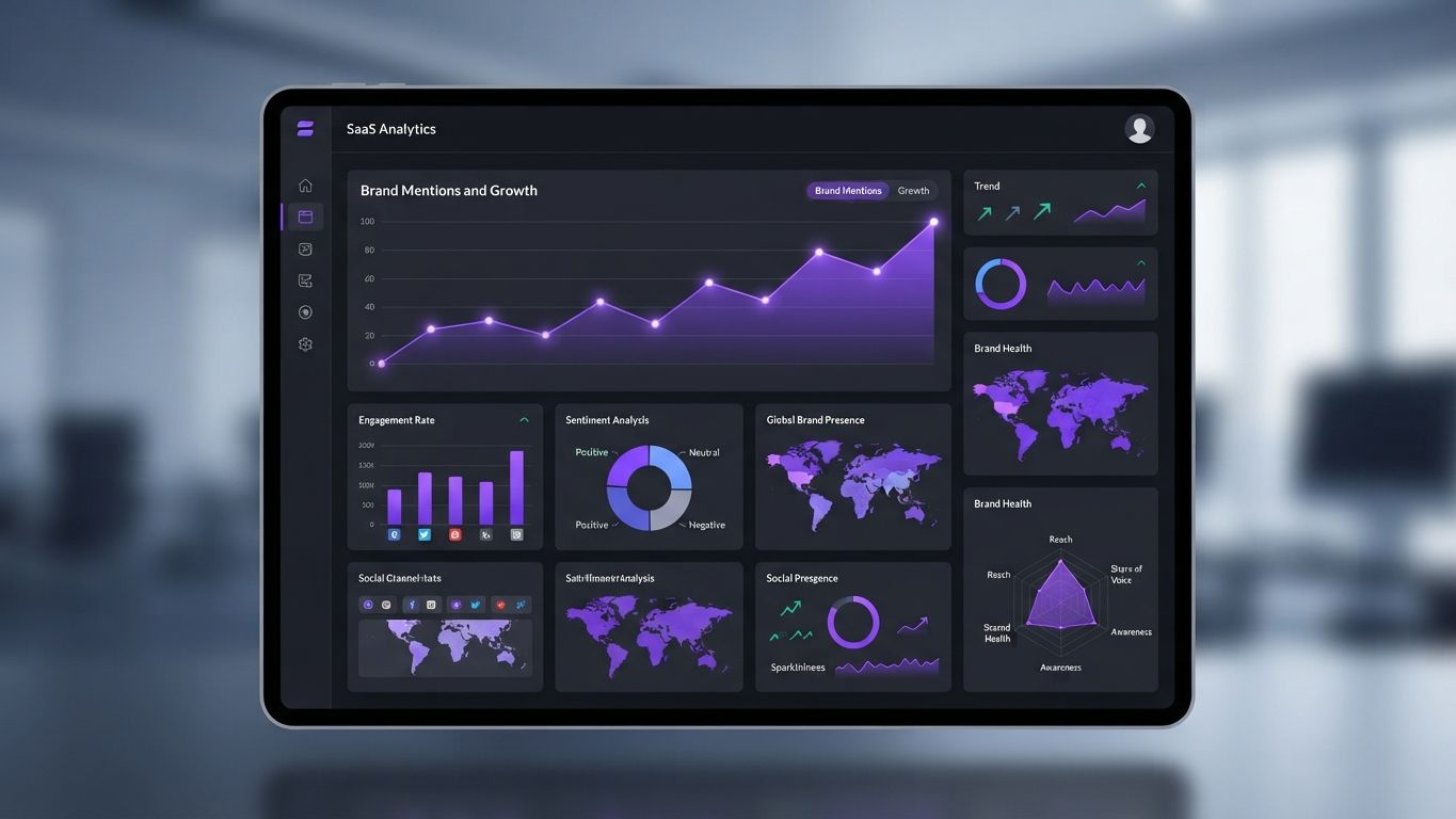 Analyse Dashboard zur Messung von Social Media Branding Tipps Erfolg
